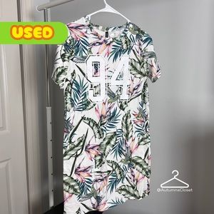 Floral/Tropical T-Shirt Dress